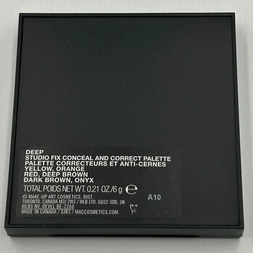 MAC Studio Fix Conceal and Correct Palette Deep 6g New Deep Brown Orange Onyx